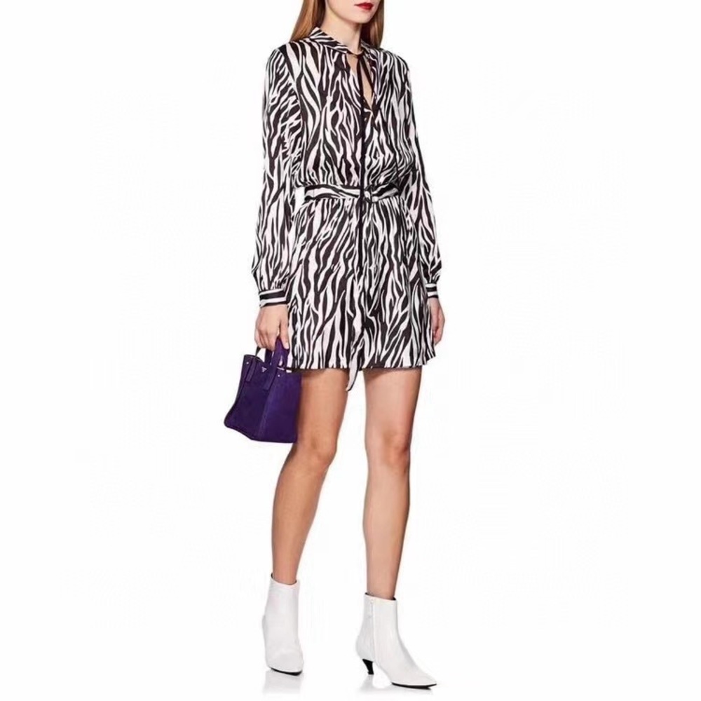 Robert Rodriguez zebra print dress - S